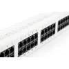 DIGITUS CAT 3 ISDN panel de parcheo, no apantallado 50 puertos RJ45, 8P4C, LSA, 1U, montaje en rack, color gris RAL 7035
