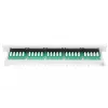 DIGITUS CAT 3 ISDN panel de parcheo, no apantallado, 25 puertos RJ45, 8P4C, LSA, 1U, montaje en rack, color gris RAL 7035