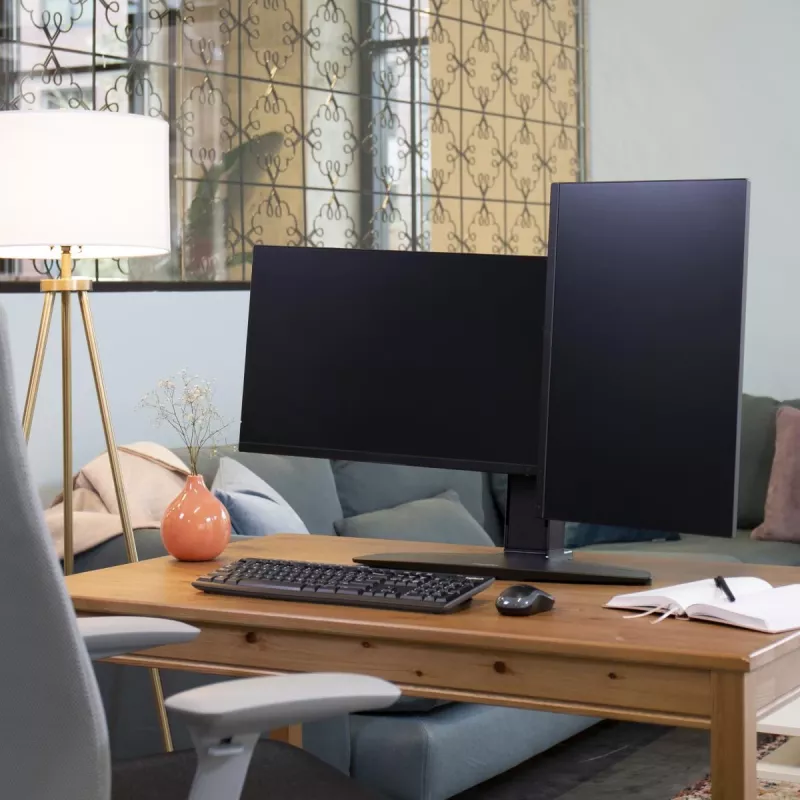 Soporte elevador doble para monitor Ergotron Neo Flex 62,2 cm negro