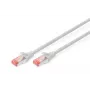 Cable de red DIGITUS CAT6 S-FTP Cu LSZH AWG 27/7 longitud 1,5m - gris