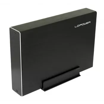 Carcasa externa para disco duro de 3,5 pulgadas LC-POWER, USB-C, aluminio, negro LC-35U3-Becrux-C1
