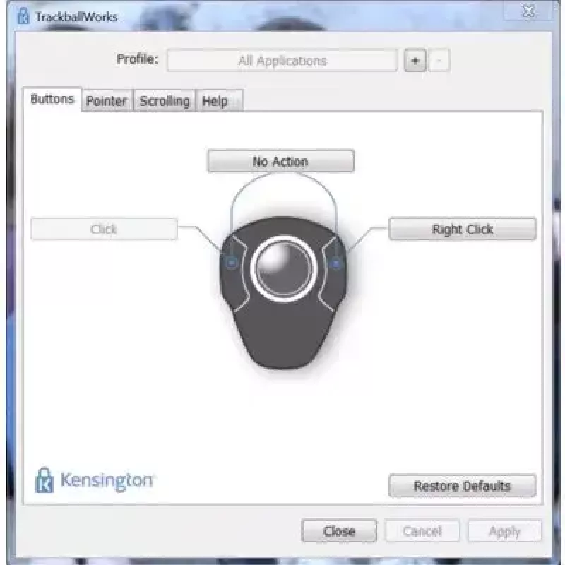 Trackball Kensington Orbit con cable USB