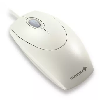 Ratón CHERRY WHEELMaus óptico con cable, gris claro, PS2/USB