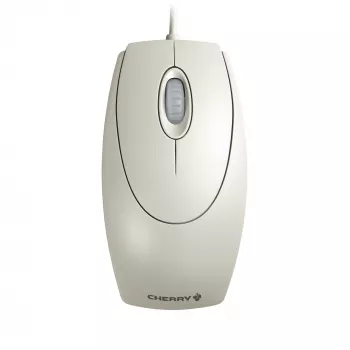 Ratón CHERRY WHEELMaus óptico con cable, gris claro, PS2/USB