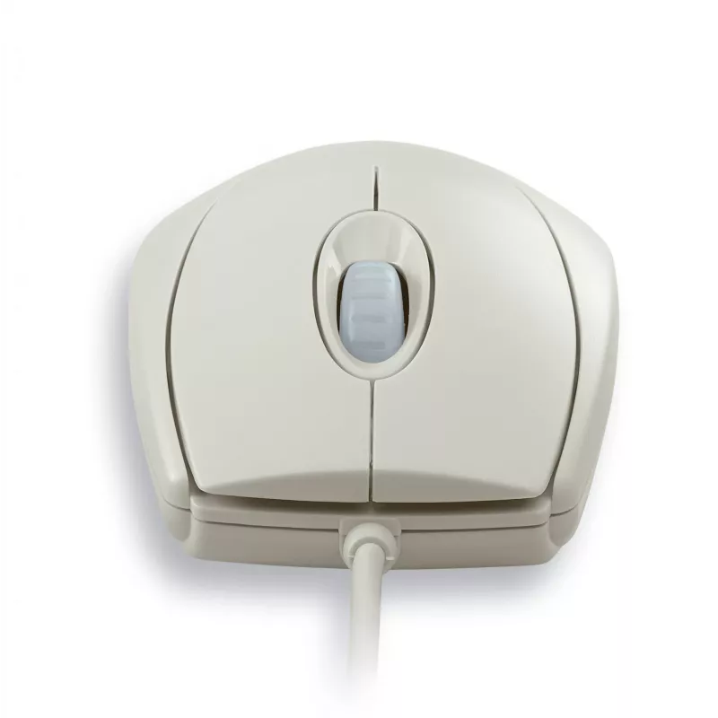Ratón CHERRY WHEELMaus óptico con cable, gris claro, PS2/USB