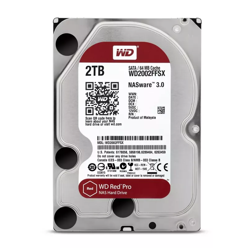Disco duro WESTERN DIGITAL - Wd Red Pro WD2002FFSX - 2TB - SATA 6Gb/s - 3.5in - 7200rpm - 64MB búfer