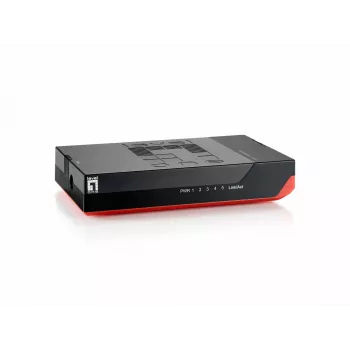 Switch Gigabit Ethernet 5 puertos LevelOne GSW-0507
