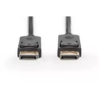 Cable de conexión DisplayPort DIGITUS, conector macho/conector macho DP, 15m con bloqueo, Full HD 1080p, negro