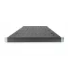 DIGITUS Bandeja fija 1U, ajustable para armarios de 800 mm de profundidad, 500 mm de profundidad, color negro (RAL 9005)
