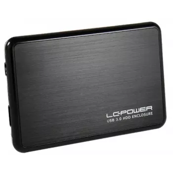 Carcasa externa LC-Power LC-25BUB3 para HDD SATA de 2,5 pulgadas, USB 3.0, aluminio/negro