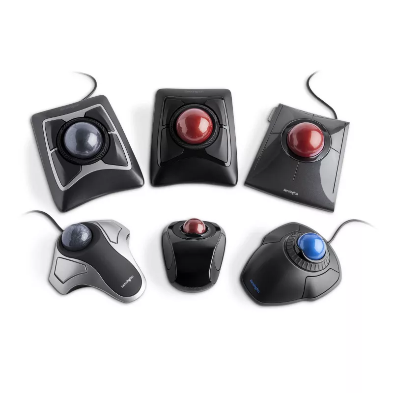 Kensington Orbit trackball óptico, ambidiestro, óptico, USB Type-A, plata