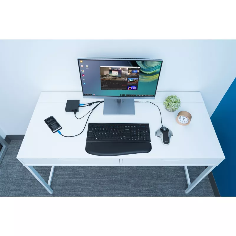 Kensington Orbit trackball óptico, ambidiestro, óptico, USB Type-A, plata