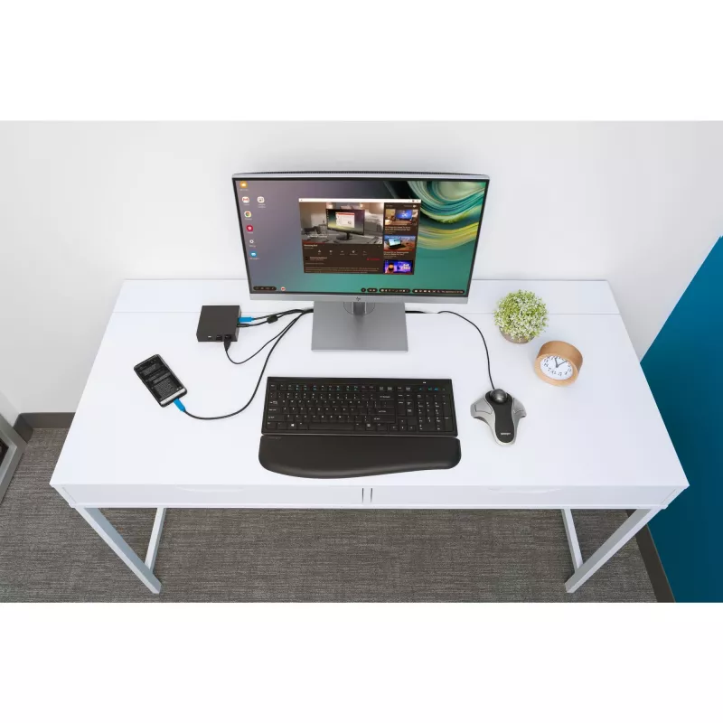 Kensington Orbit trackball óptico, ambidiestro, óptico, USB Type-A, plata