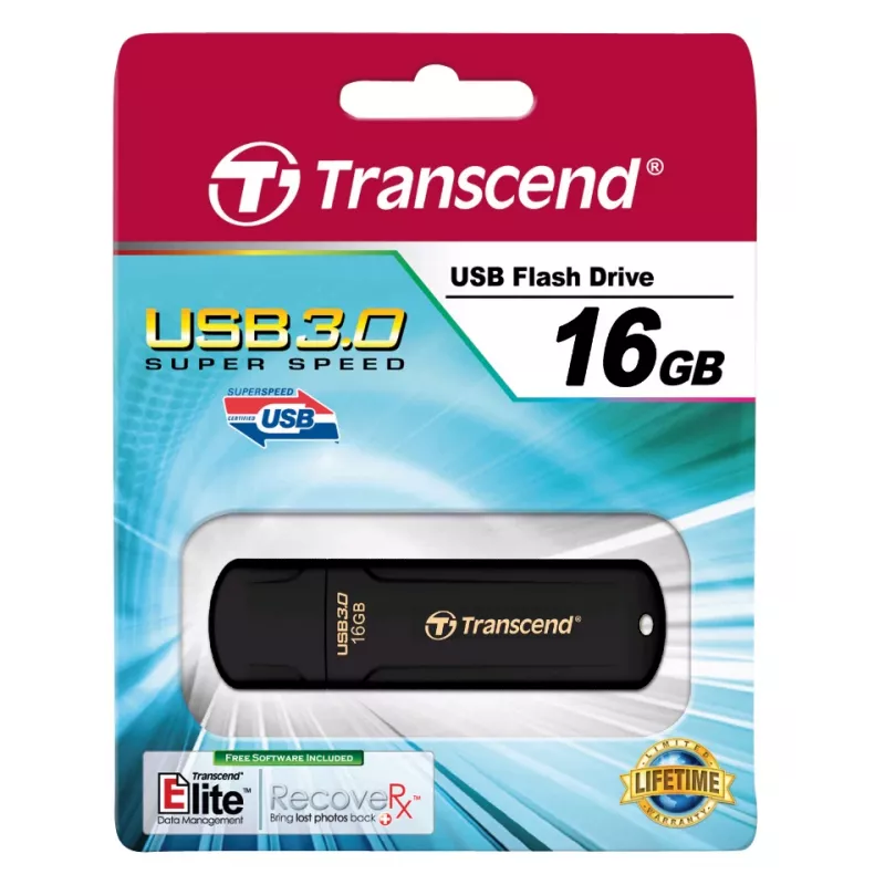 TRANSCEND Jetflash 700 - 16GB memoria USB - USB 3.0 - negro