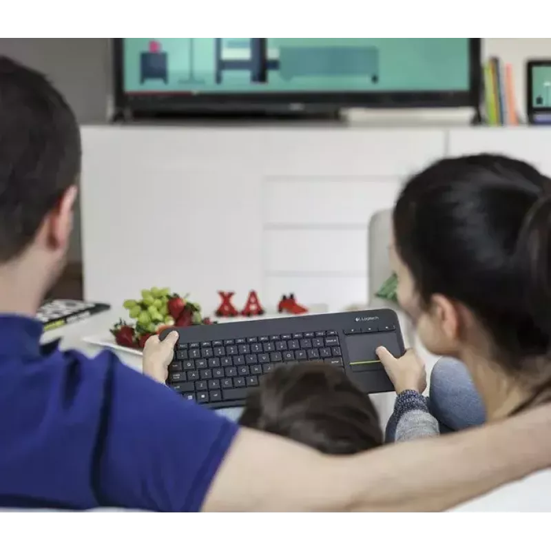 LOGITECH Wireless Touch Keyboard K400 Plus - negro - Qwerty neerlandés