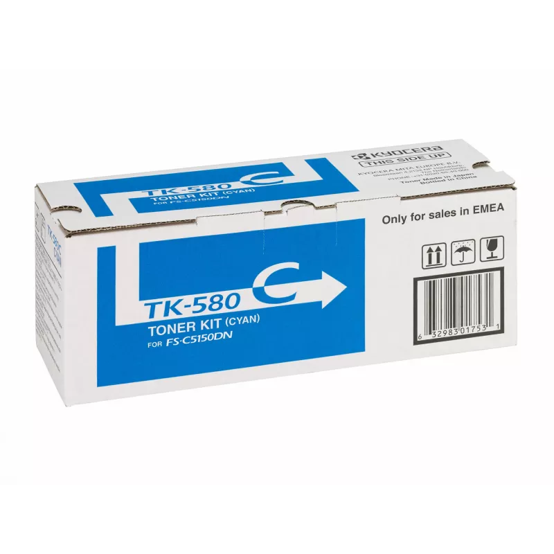 Cartucho de tóner Kyocera TK-580C 15000 páginas cian