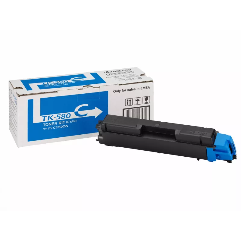 Cartucho de tóner Kyocera TK-580C 15000 páginas cian