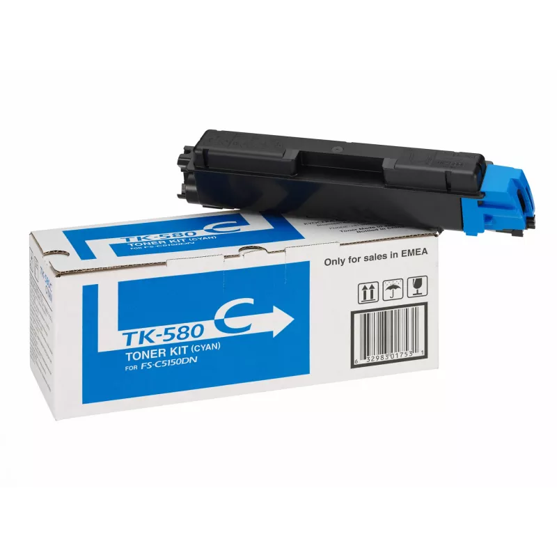 Cartucho de tóner Kyocera TK-580C 15000 páginas cian