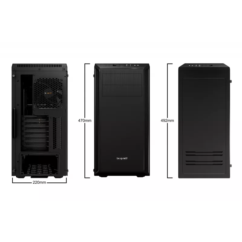 be quiet Pure Base 600 Window torre Midi negra