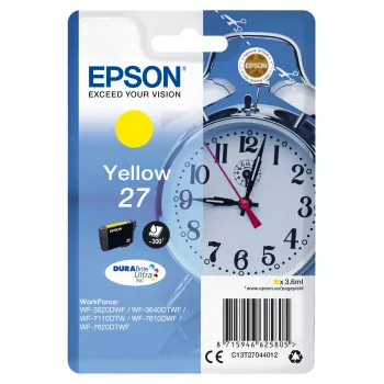 Epson despertador pack individual Amarillo 27 DURABrite Ultra Ink
