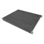 Bandeja fija DIGITUS 1U, ajustable para armarios de 600 mm de profundidad, 350 mm de profundidad, color negro (RAL 9005)