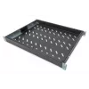 Bandeja fija DIGITUS 1U, ajustable para armarios de 600 mm de profundidad, 350 mm de profundidad, color negro (RAL 9005)