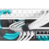 Panel de gestión de cables con cepillo DIGITUS 1U 44x483x11 mm, tamaño del cepillo 27x423 mm, color gris (RAL 7035)