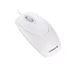 CHERRY WHEELMaus Ratón óptico con cable, Gris claro, PS2/USB, Ambidiestro, Óptico, USB Type-A, 1000 DPI, Blanco