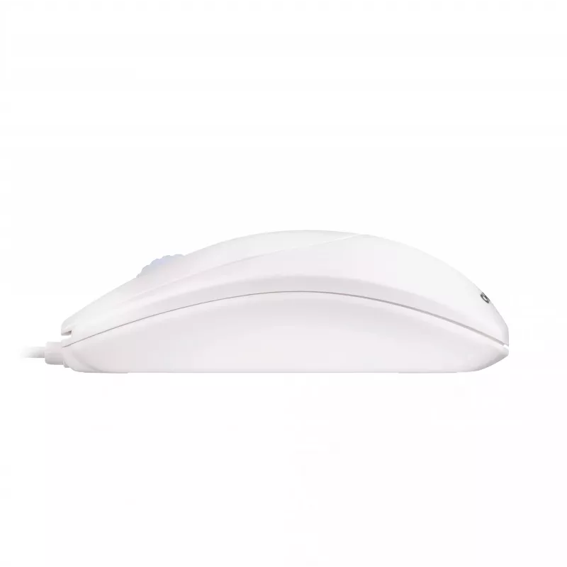 CHERRY WHEELMaus Ratón óptico con cable, Gris claro, PS2/USB, Ambidiestro, Óptico, USB Type-A, 1000 DPI, Blanco