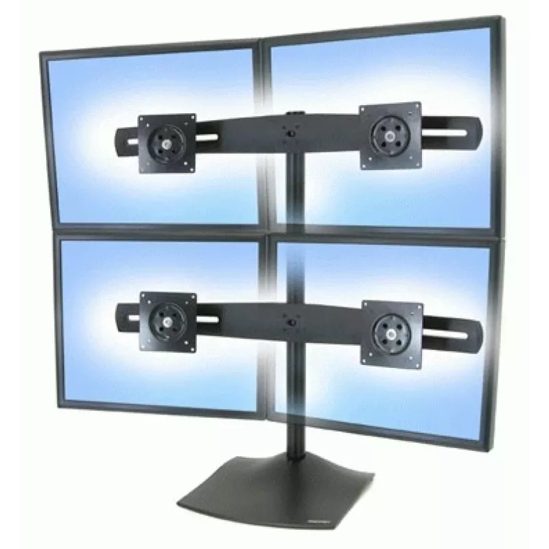 Soporte de sobremesa para monitor Ergotron DS Series DS100 Quad 61 cm Negro