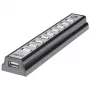 Hub de sobremesa Manhattan USB-A 10 puertos, 10x puertos USB-A, 480 Mbit/s (USB 2.0), alimentación por USB o fuente de alimentación externa (no incluida) para mayor rendimiento en los dispositivos conectados