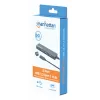 Dock/Hub Manhattan USB-C, conexiones (4): USB-A (x4), 5 Gbps (USB 3.2 Gen1 también conocido como USB 3.0), alimentado por USB (no requiere fuente de alimentación externa), equivalente a HB30CM4AB
