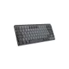 Teclado LOGITECH Mx Mechanical Mini Inalámbrico minimalista con retroiluminación – Grafito, Táctil Silencioso, Qwerty, Dansk/Norsk/Svenska/Suomalainen