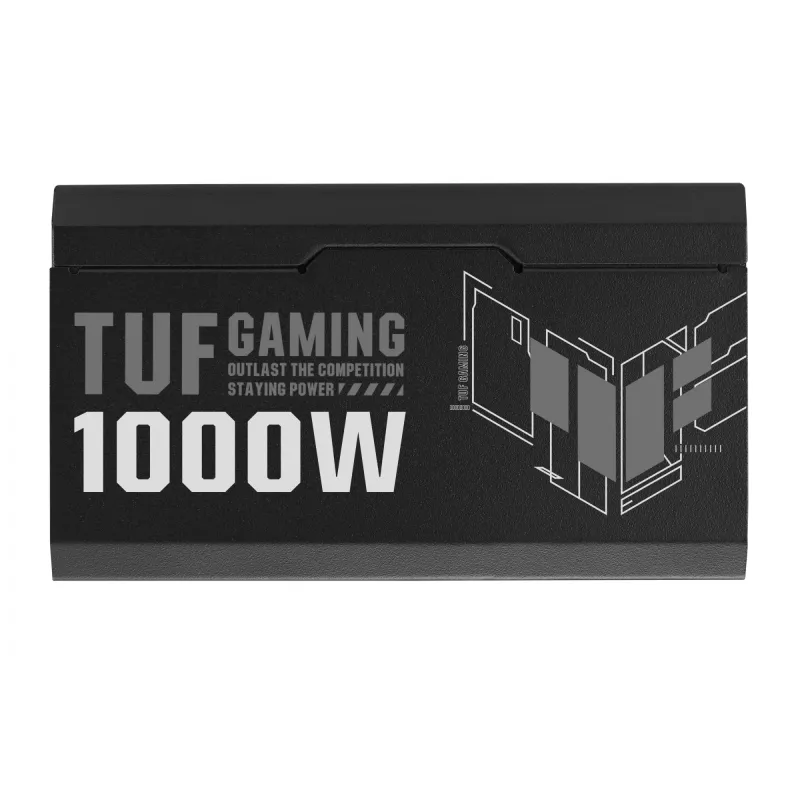 ASUS TUF Gaming 1000W Gold fuente de alimentación, ATX, 80 PLUS Gold, totalmente modular, ventilador de 135 mm, negra