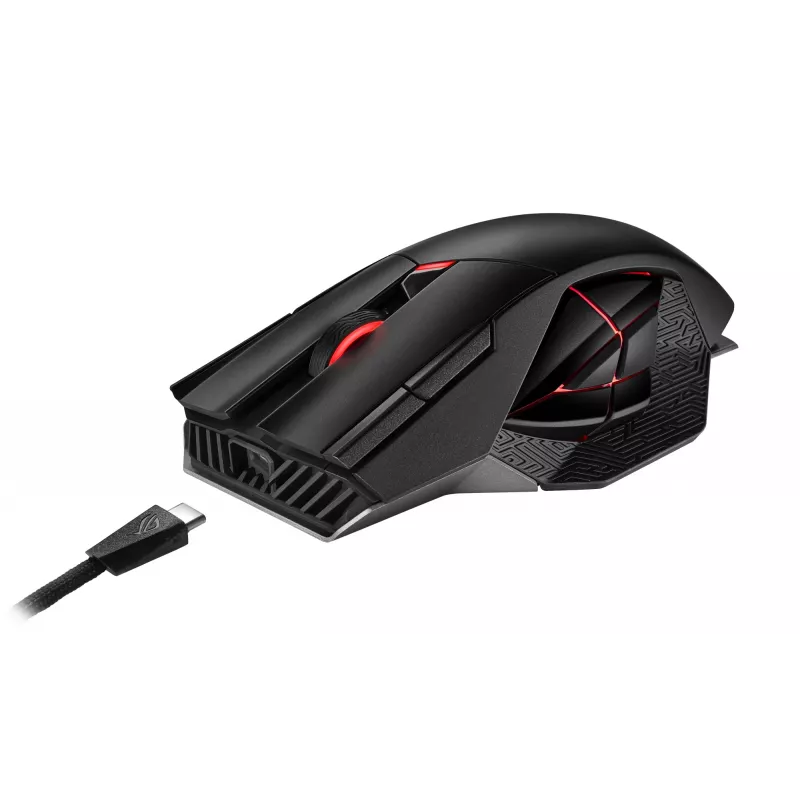 Ratón ASUS ROG Spatha X Gaming diestro RF Wireless + USB Type-C Óptico 19000 DPI