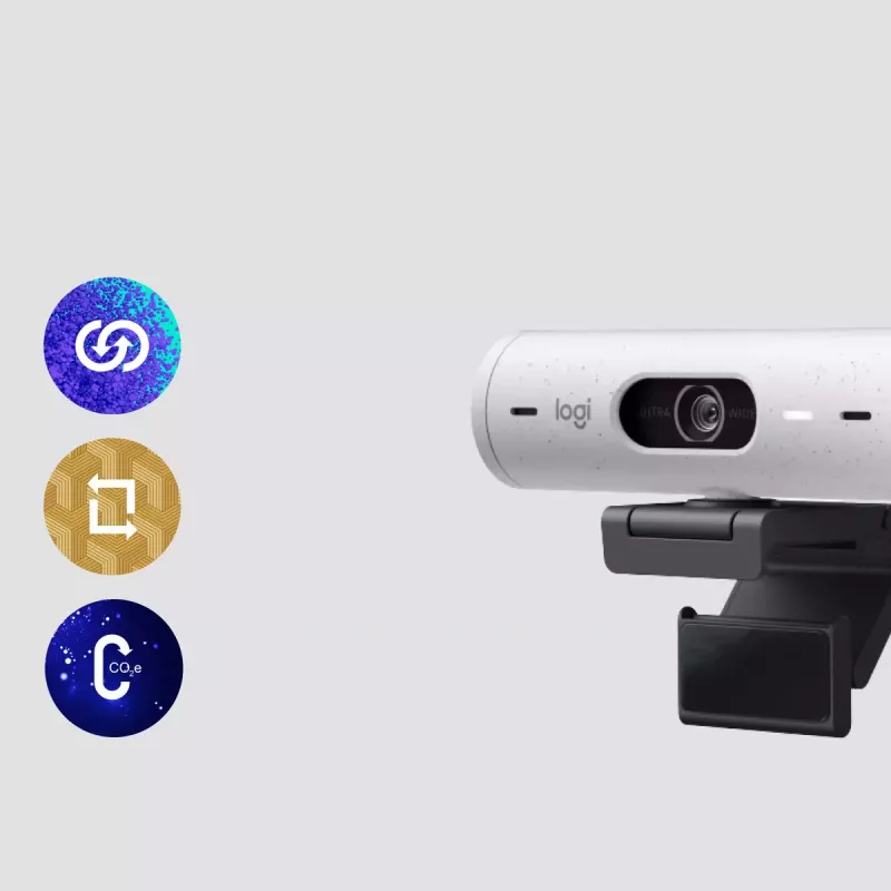 Webcam Logitech Brio 500 Full HD 4MP USB-C Blanca