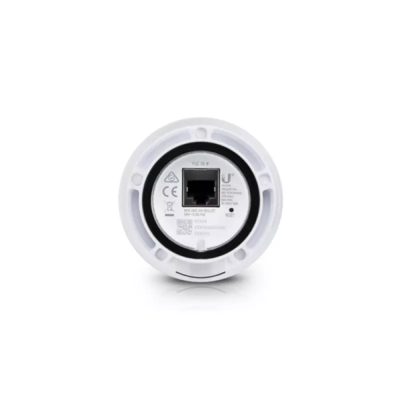 Cámara de vigilancia IP UBIQUITI UniFi Protect G4-Bullet — 4 MP (2688×1512), PoE, Gigabit Ethernet, visión nocturna IR, resistente a la intemperie