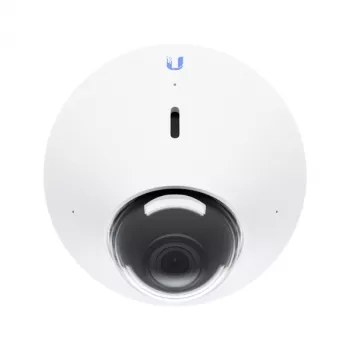 Cámara de vigilancia IP UBIQUITI UVC‑G4‑DOME — Domo, montaje en techo, cableada, 5 MP (2688x1512), 86° horizontal, exterior/interior, blanca