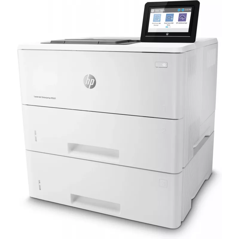 HP LaserJet Enterprise M507x, Láser, 1200 x 1200 DPI, A4, 43 ppm, impresión a doble cara, con red