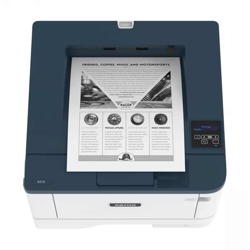 Xerox B310 A4 40ppm impresora inalámbrica dúplex PS3 PCL5e/6 2 bandejas total 350 hojas