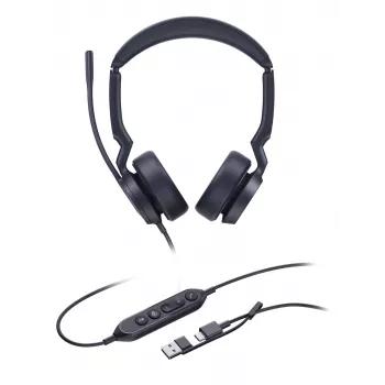 Auriculares Yealink UH44 Dual Teams USB-C/A