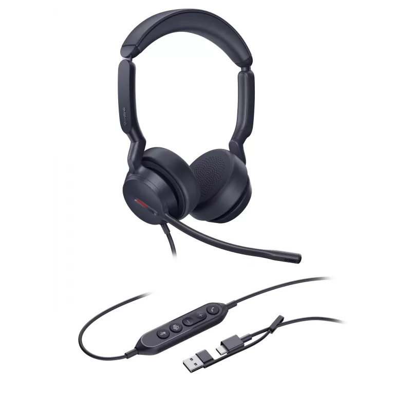 Auriculares Yealink UH44 Dual Teams USB-C/A