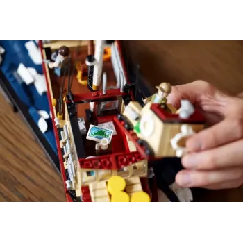 Juguete de construcción LEGO Ideas 21350 Jaws Set — 1497 piezas, 3 minifiguras, barco y tiburón icónico, recomendado a partir de 18 años