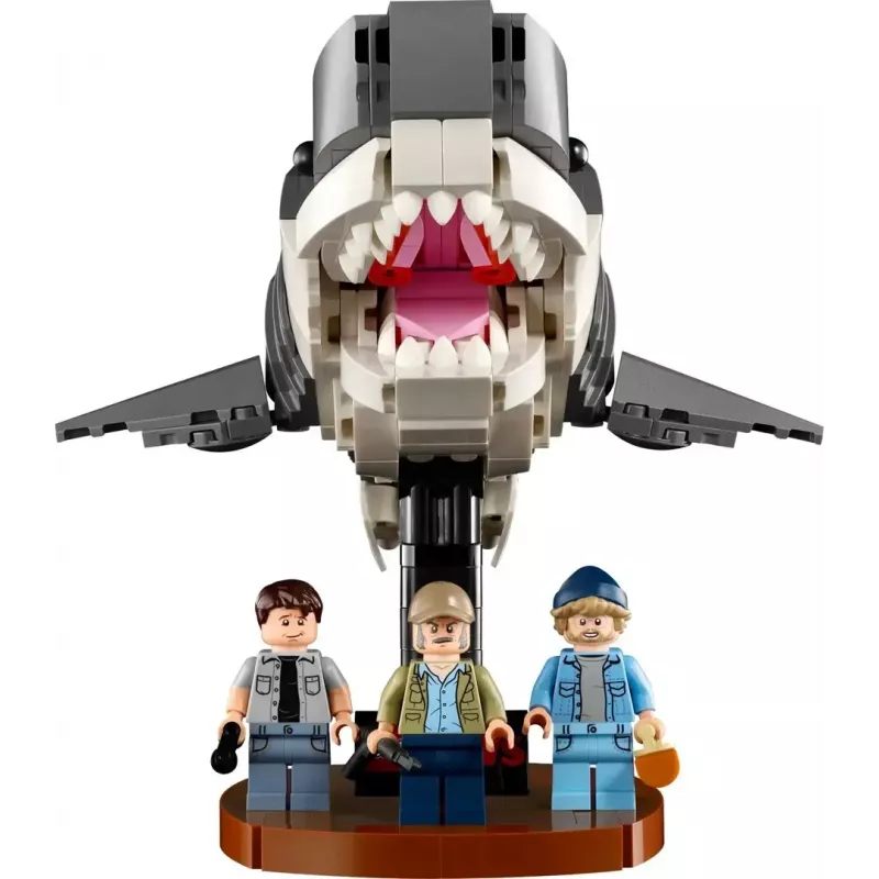 Juguete de construcción LEGO Ideas 21350 Jaws Set — 1497 piezas, 3 minifiguras, barco y tiburón icónico, recomendado a partir de 18 años