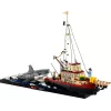 Juguete de construcción LEGO Ideas 21350 Jaws Set — 1497 piezas, 3 minifiguras, barco y tiburón icónico, recomendado a partir de 18 años