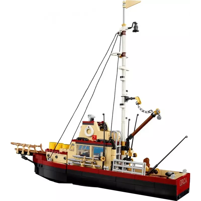 Juguete de construcción LEGO Ideas 21350 Jaws Set — 1497 piezas, 3 minifiguras, barco y tiburón icónico, recomendado a partir de 18 años