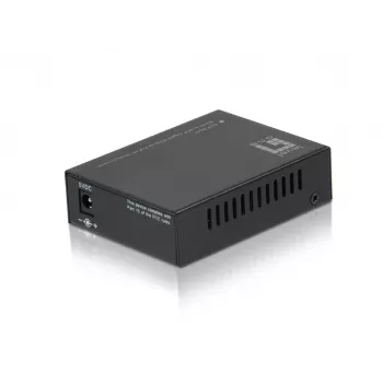Convertidor de medios LevelOne RJ45 a SFP Gigabit, PoE PD