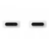 Cable Samsung USB-C a USB-C 3A 1,8 m — conector USB-C a USB-C, blanco