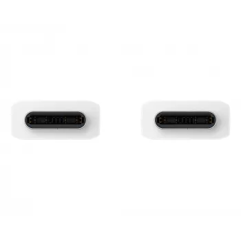 Cable Samsung USB-C a USB-C 3A 1,8 m — conector USB-C a USB-C, blanco