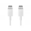 Cable Samsung USB-C a USB-C 3A 1,8 m — conector USB-C a USB-C, blanco